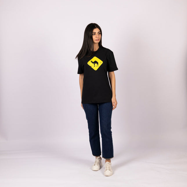 Jobedu Camel Crossing | Basic Cut T-shirt - Graphic T-Shirt - Unisex - Jobedu Jordan