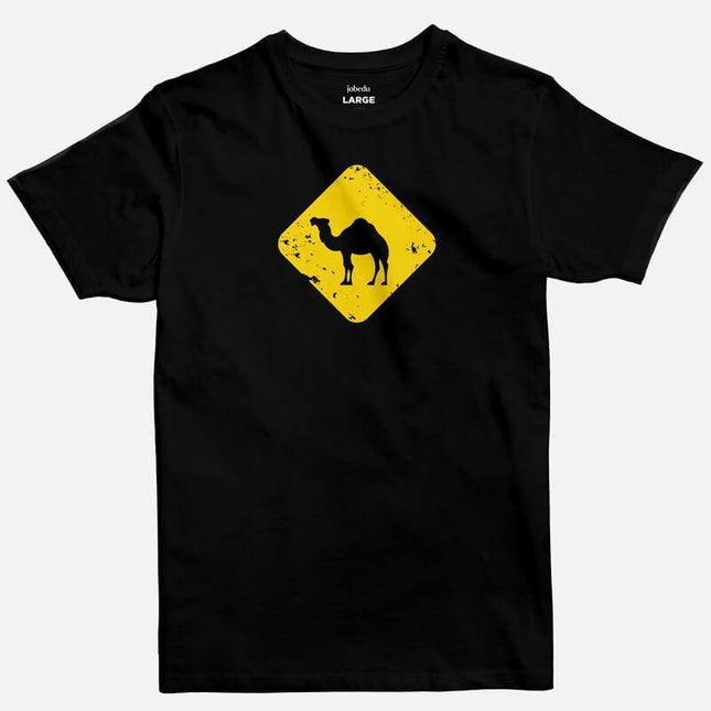 Jobedu Camel Crossing | Basic Cut T-shirt - Graphic T-Shirt - Unisex - Jobedu Jordan