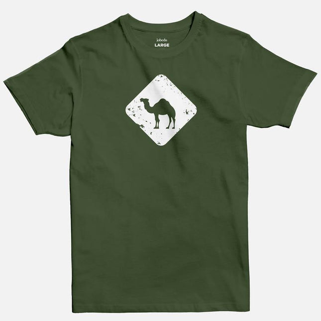 Jobedu Camel Crossing | Basic Cut T-shirt - Graphic T-Shirt - Unisex - Jobedu Jordan