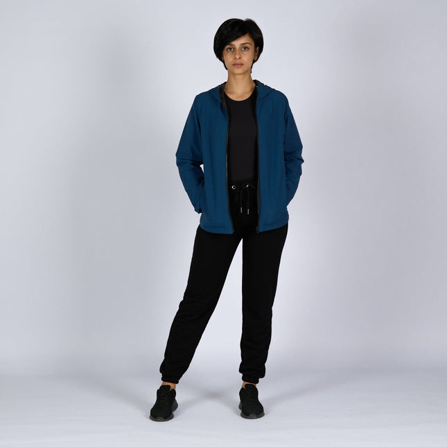 Navy Blue | Women Hooded Winterproof Jacket - Women's Jackets - Jobedu Jordan