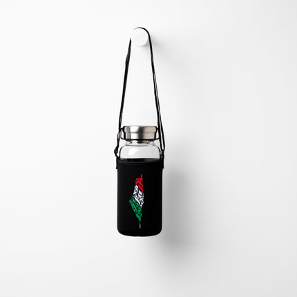 Palestine Arabia | Premium Water Bottle with Sleeve & Hangers