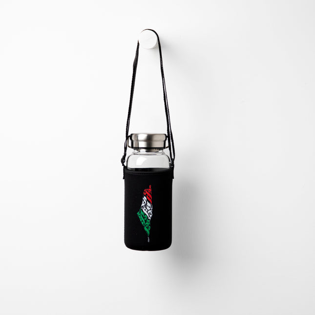 Palestine Arabia | Premium Water Bottle with Sleeve & Hangers