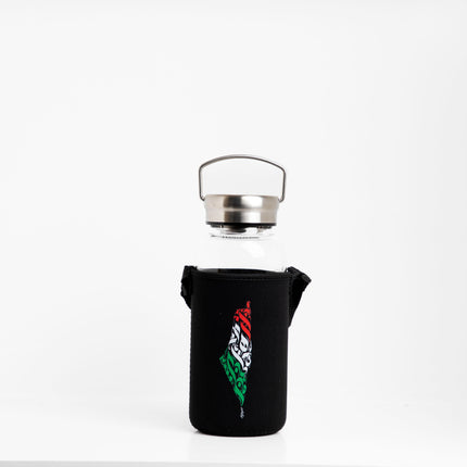 Palestine Arabia | Premium Water Bottle with Sleeve & Hangers
