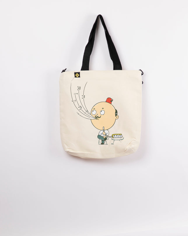 Melodi Hookah | off white Totebag Black Hanged
