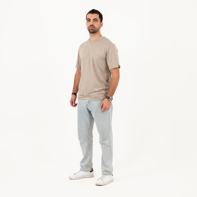 Taupe Heather | T-shirt Unisex Self-Rib