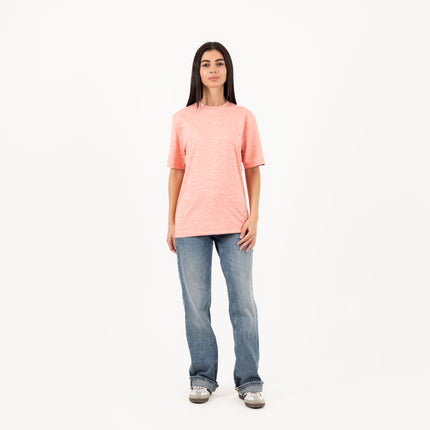Powerful Pink Heather | T-shirt Unisex Self-Rib