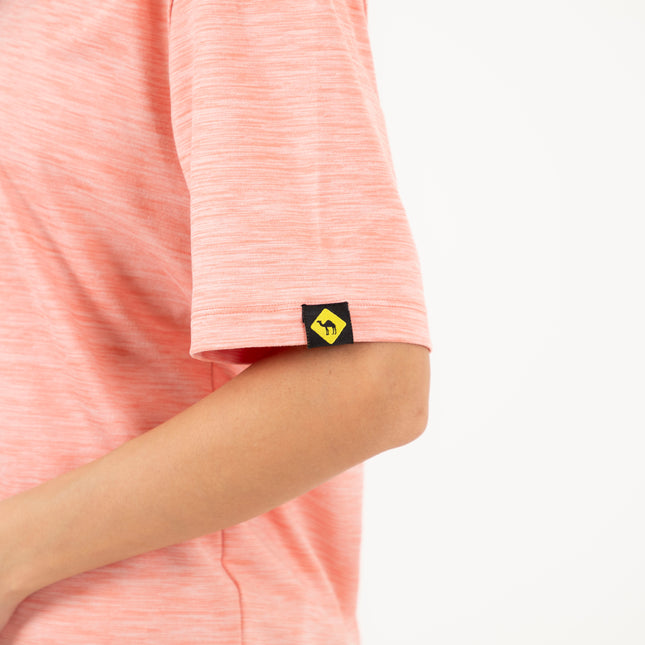 Powerful Pink Heather | T-shirt Unisex Self-Rib