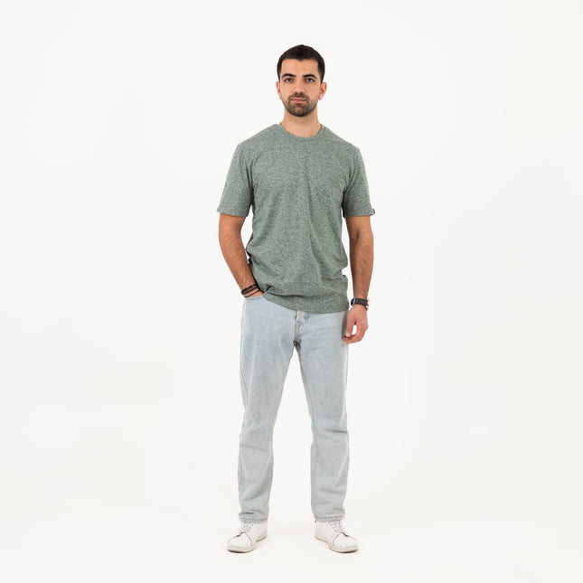 Flag Stone Heather | T-shirt Unisex Self-Rib