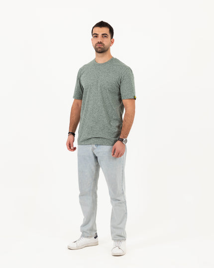 Flag Stone Heather | T-shirt Unisex Self-Rib