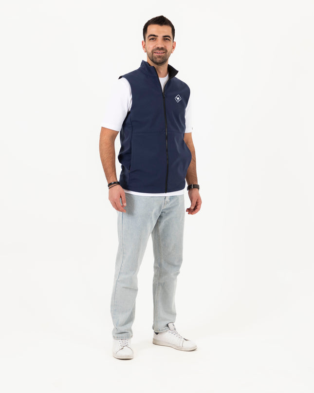 Jobedu Outline Summet Navy | Unisex Premium Windwall Vest