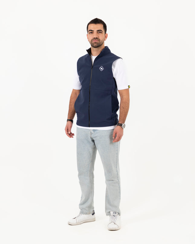 Jobedu Outline Summet Navy | Unisex Premium Windwall Vest