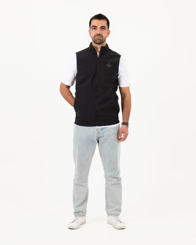 Jobedu Outline Black | Unisex Premium Windwall Vest