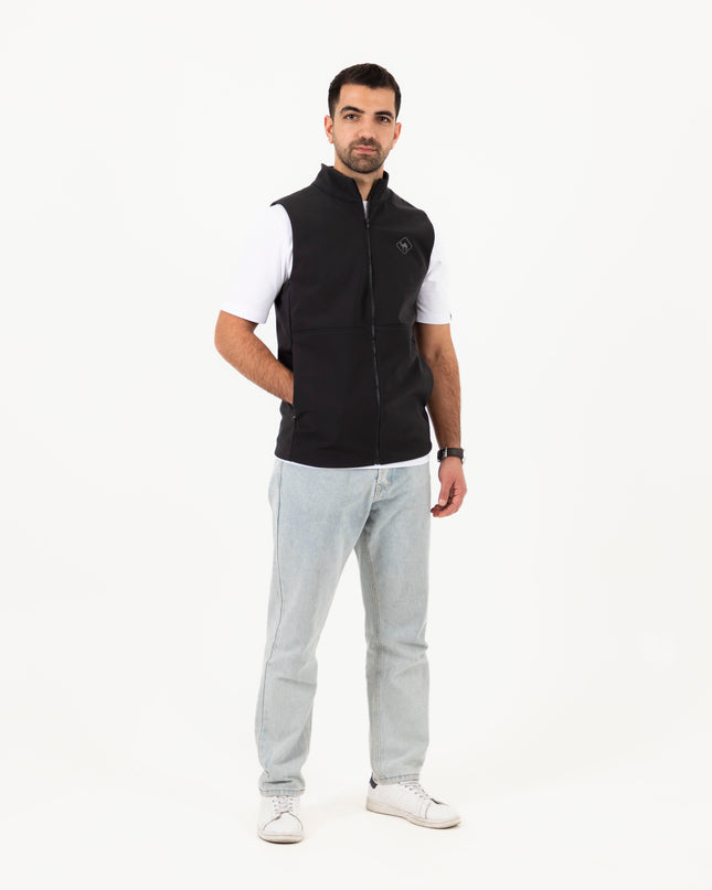 Jobedu Outline Black | Unisex Premium Windwall Vest