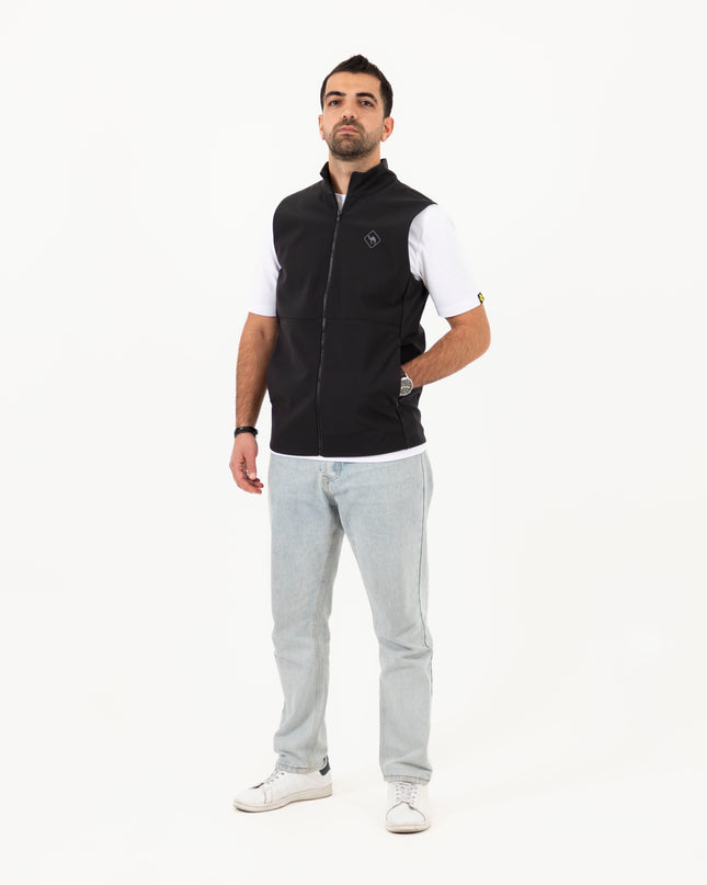 Jobedu Outline Black | Unisex Premium Windwall Vest