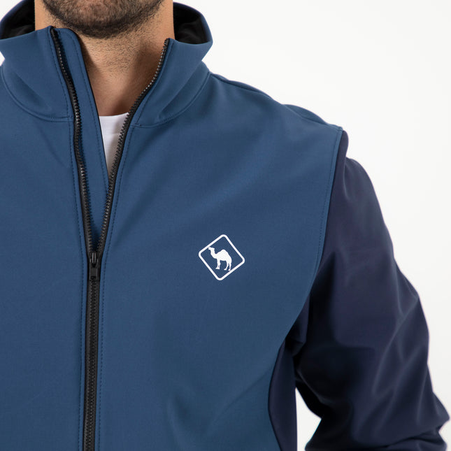 Jobedu Outline Summet Navy - Shady Blue | Unisex Premium Windwall Jacket