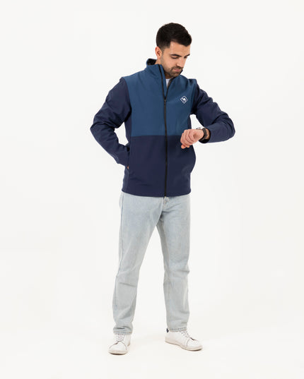 Jobedu Outline Summet Navy - Shady Blue | Unisex Premium Windwall Jacket