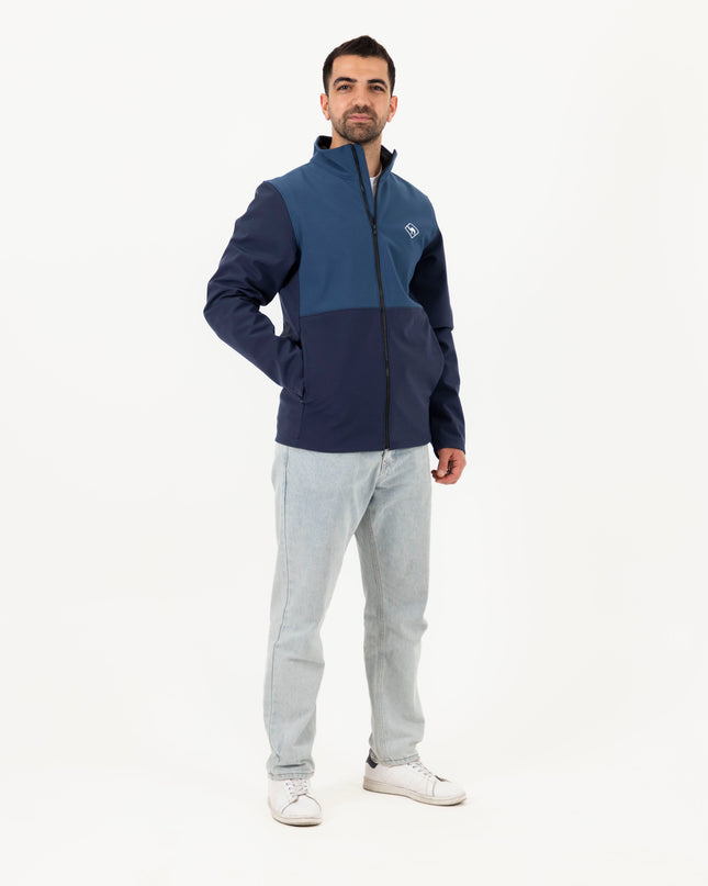 Jobedu Outline Summet Navy - Shady Blue | Unisex Premium Windwall Jacket