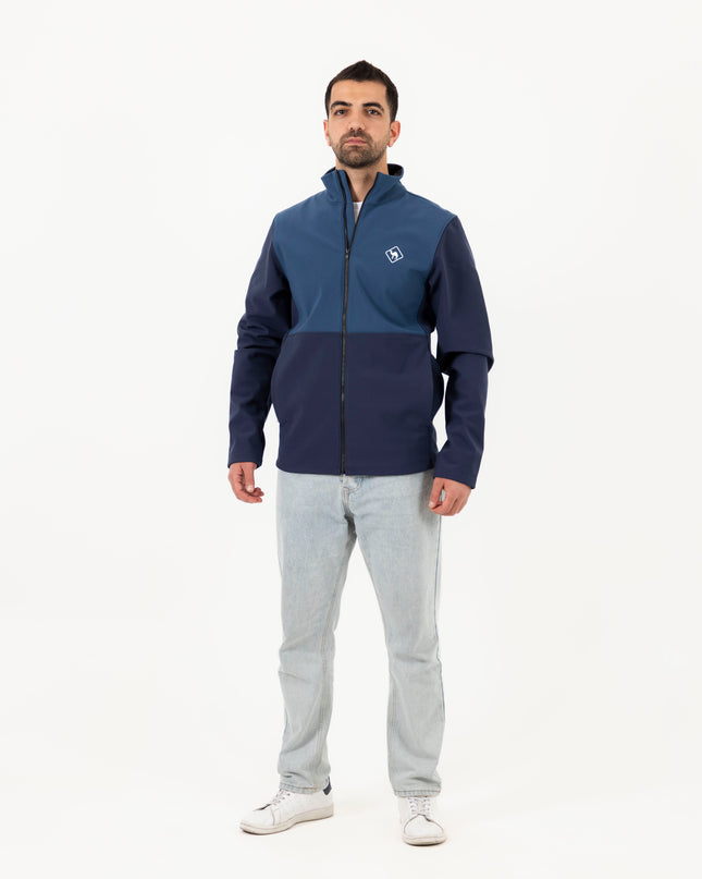 Jobedu Outline Summet Navy - Shady Blue | Unisex Premium Windwall Jacket