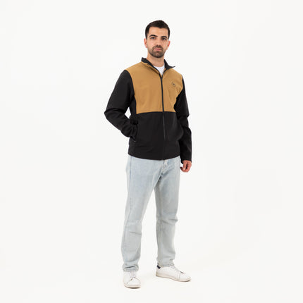 Jobedu Outline Black - Utility brown | Unisex Premium Windwall Jacket