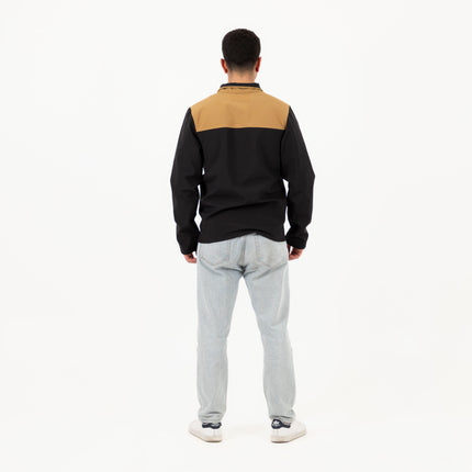 Jobedu Outline Black - Utility brown | Unisex Premium Windwall Jacket