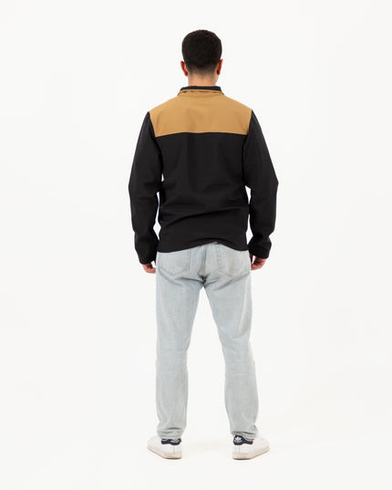 Jobedu Outline Black - Utility brown | Unisex Premium Windwall Jacket