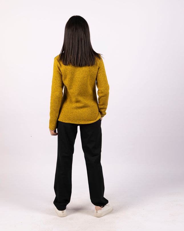 Gamboge | Women Quarter Zip Sweater