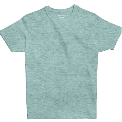 Agreeable Green Heather | T-shirt Unisex Self - Rib - T-shirt Unisex Self - Rib - Jobedu Jordan