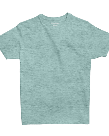 Agreeable Green Heather | T-shirt Unisex Self - Rib - T-shirt Unisex Self - Rib - Jobedu Jordan