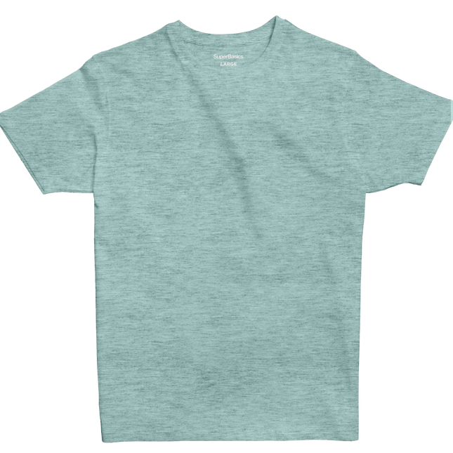 Agreeable Green Heather | T-shirt Unisex Self - Rib - T-shirt Unisex Self - Rib - Jobedu Jordan