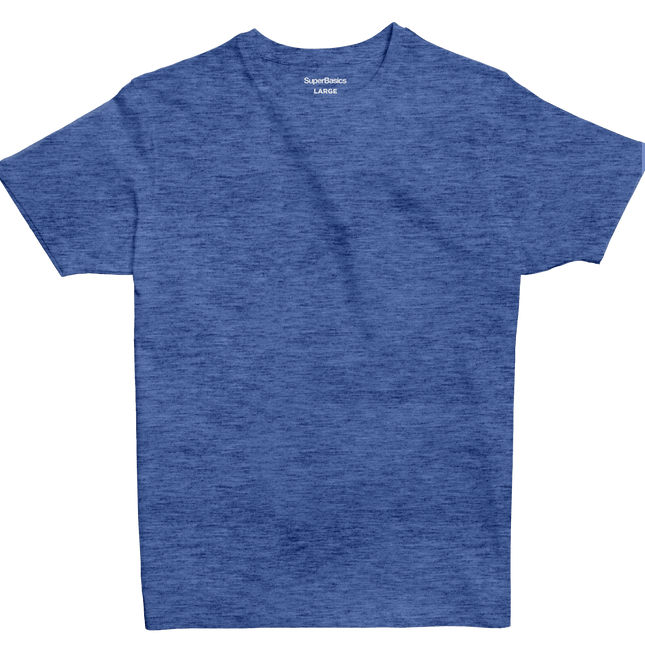 Airway Blue Heather | T-shirt Unisex Self - Rib - T-shirt Unisex Self - Rib - Jobedu Jordan