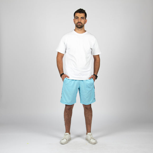 AQUARIUS BLUE - BLACK | Men's Swimming Short - Men's Swimming Shorts - Jobedu Jordan