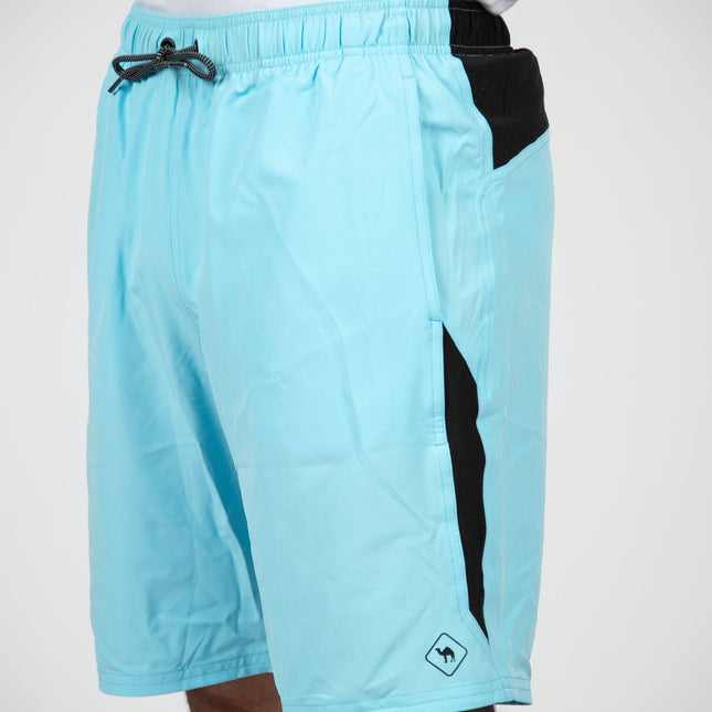 AQUARIUS BLUE - BLACK | Men's Swimming Short - Men's Swimming Shorts - Jobedu Jordan