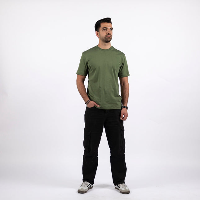 Army Green | Basic Cut T-shirt - Basic T-Shirt - Unisex - Jobedu Jordan