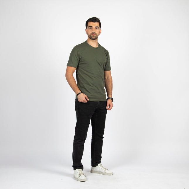 Army Green | Basic Cut T-shirt - Basic T-Shirt - Unisex - Jobedu Jordan
