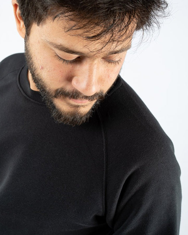 Basic - Black | Unisex Adult Raglan Sweatshirt - Basic Raglan Sweatshirt - Unisex - Jobedu Jordan