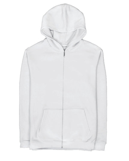 Basic - White | Premium Unisex Zipup - Premium Unisex Zipup - Jobedu Jordan
