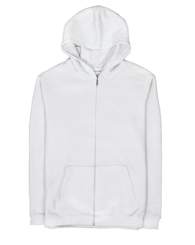 Basic - White | Premium Unisex Zipup - Premium Unisex Zipup - Jobedu Jordan