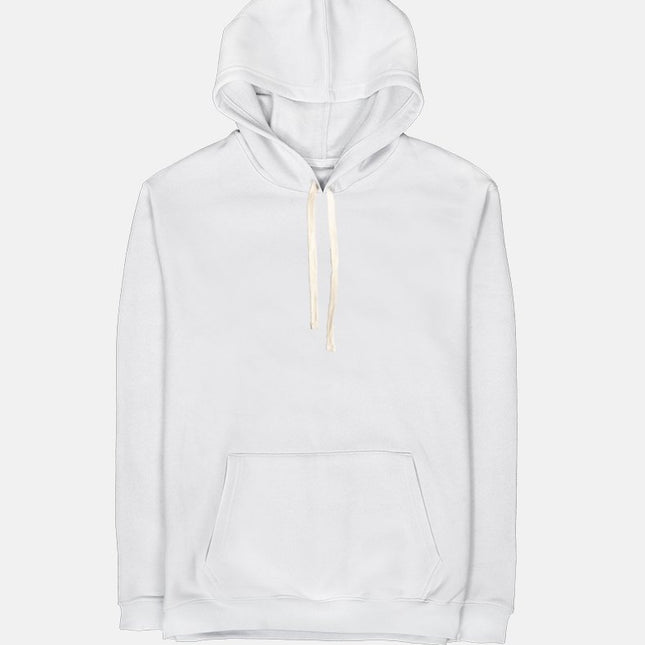 Basic - White | Unisex Adult Hoodie - Basic Hoodie - Unisex - Jobedu Jordan