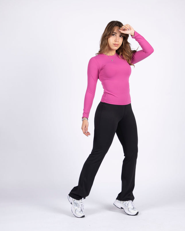 Berry | Women's Soft Knit Long Sleeve Tshirt - Women's Soft Knit Long Sleeve Tshirt - Jobedu Jordan