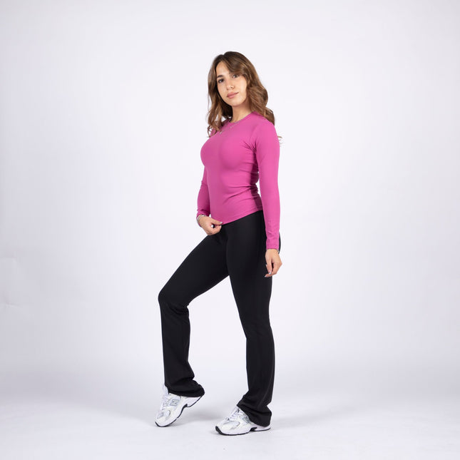Berry | Women's Soft Knit Long Sleeve Tshirt - Women's Soft Knit Long Sleeve Tshirt - Jobedu Jordan
