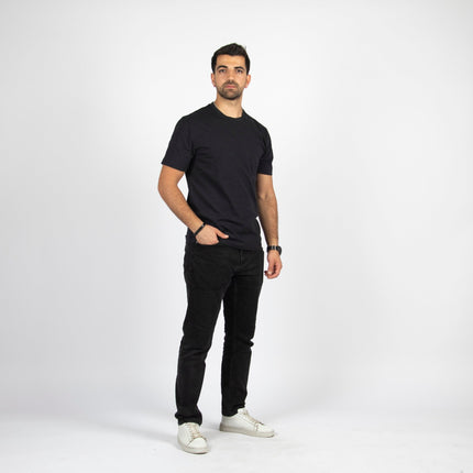 Black | Basic Cut T-shirt - Basic T-Shirt - Unisex - Jobedu Jordan