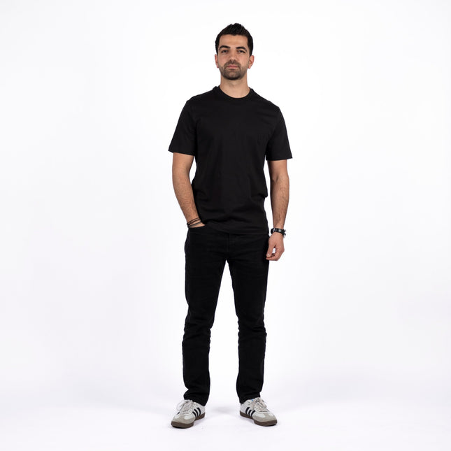 Black | Basic Cut T-shirt - Basic T-Shirt - Unisex - Jobedu Jordan