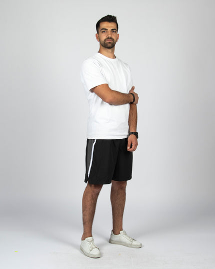 BLACK - GREY | Men's Swimming Short - Men's Swimming Shorts - Jobedu Jordan