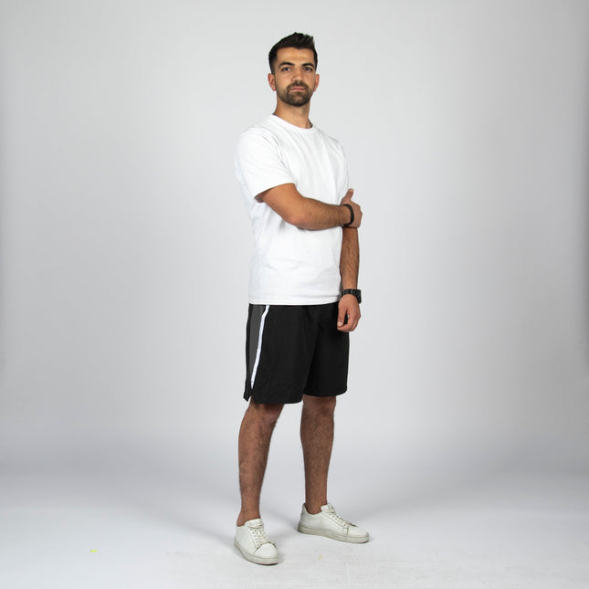 BLACK - GREY | Men's Swimming Short - Men's Swimming Shorts - Jobedu Jordan