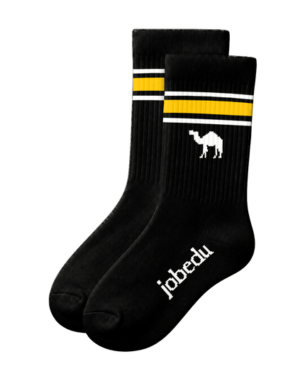 Black Socks Stripes | Regular - Socks - Jobedu Jordan