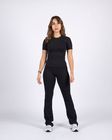 Black | Women's Soft Knit Tshirt - Women's Soft Knit Tshirt - Jobedu Jordan