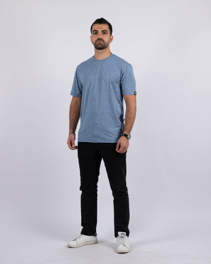 Blue Moonlight Heather | T-shirt Unisex Self - Rib - T-shirt Unisex Self - Rib - Jobedu Jordan