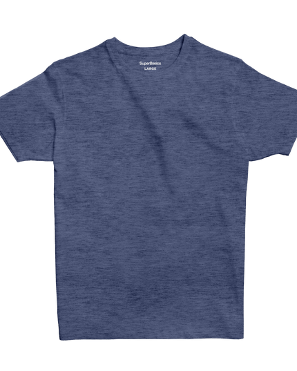 Blue Moonlight Heather | T-shirt Unisex Self - Rib - T-shirt Unisex Self - Rib - Jobedu Jordan