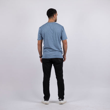 Blue Moonlight Heather | T-shirt Unisex Self - Rib - T-shirt Unisex Self - Rib - Jobedu Jordan