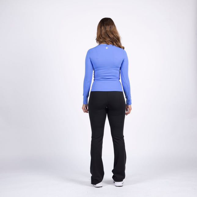 Blue | Women's Soft Knit Long Sleeve Tshirt - Women's Soft Knit Long Sleeve Tshirt - Jobedu Jordan